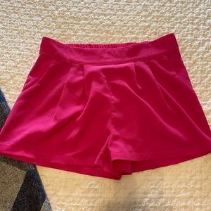 Hot pink shorts